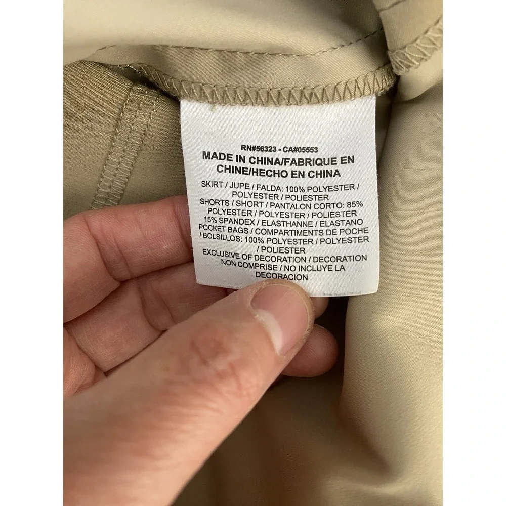 NIKE Dri-Fit Golf Women's 6 Tan Athletic Skort Skirt